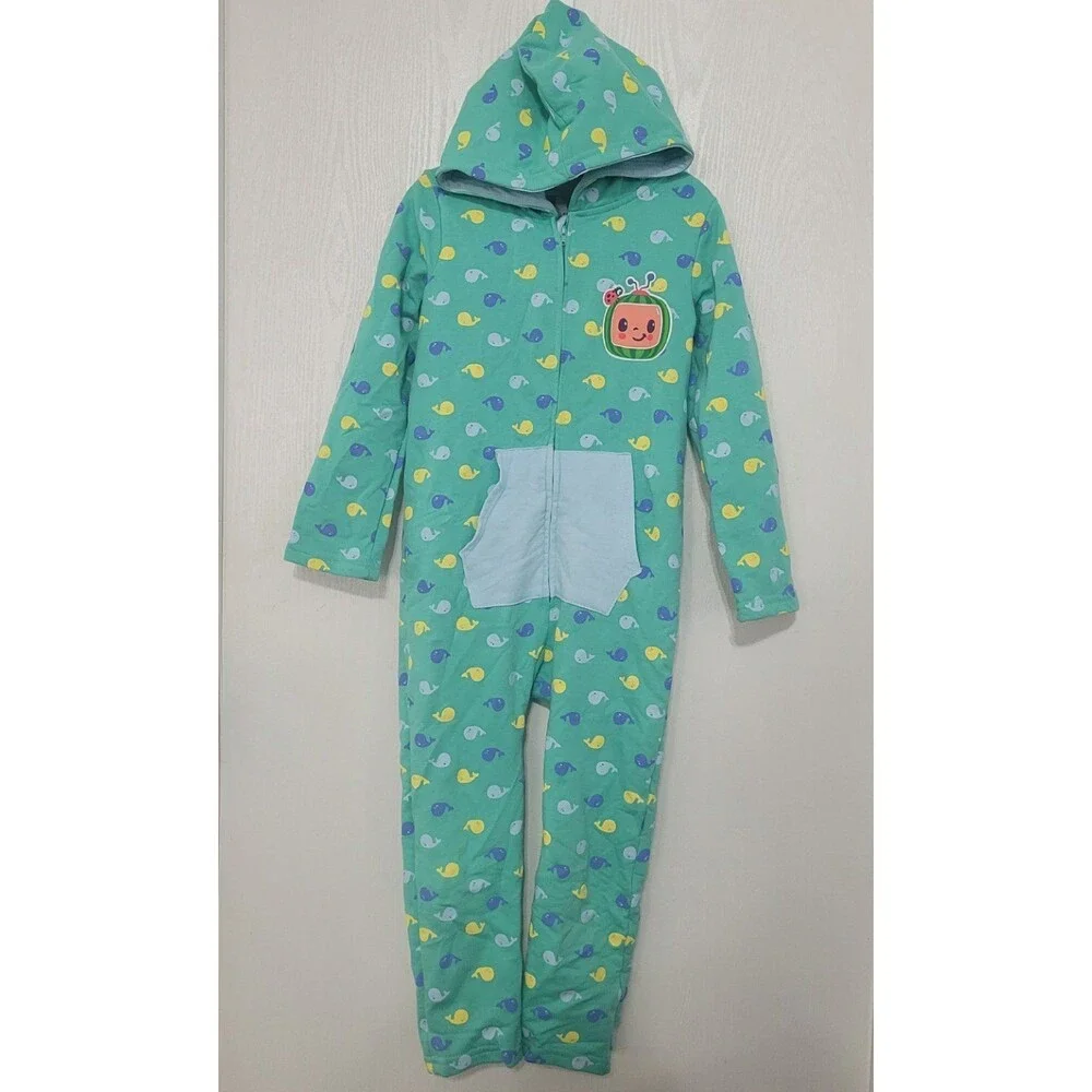 CoComelon Fleece Zip Up Coverall Size 5T